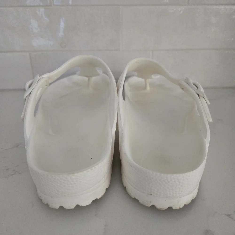 Birkenstock Essentials Gizeh Footbed Thong Slip-on Sandals Foam Light White 37